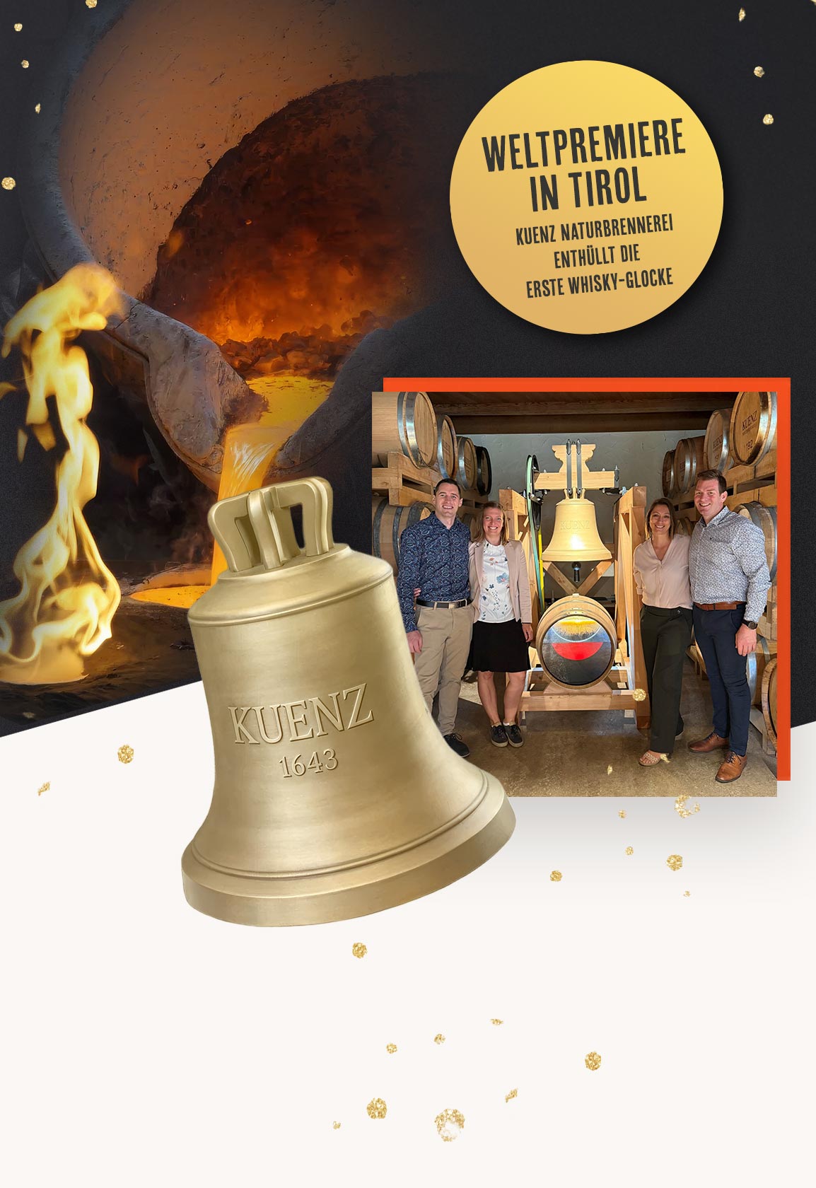 Whisky Glocke für intensivere Aromen erklingt am Kuenzhof